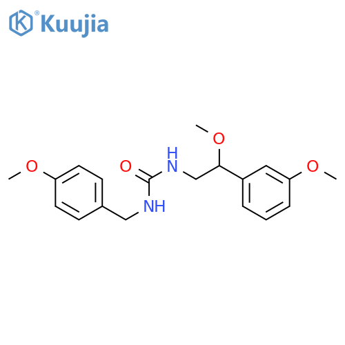 1-[2-methoxy-2-(3-methoxyphenyl)ethyl]-3-[(4-methoxyphenyl)methyl]urea structure