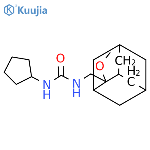 1-cyclopentyl-3-[(2-methoxy-2-adamantyl)methyl]urea structure