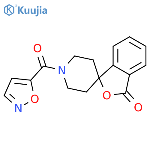 1'-(1,2-oxazole-5-carbonyl)spiro[2-benzofuran-3,4'-piperidine]-1-one structure