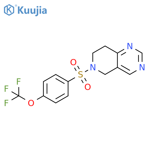 5,6,7,8-Tetrahydro-6-[[4-(trifluoromethoxy)phenyl]sulfonyl]pyrido[4,3-d]pyrimidine structure