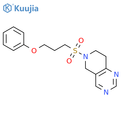 6-(3-phenoxypropylsulfonyl)-7,8-dihydro-5H-pyrido[4,3-d]pyrimidine structure