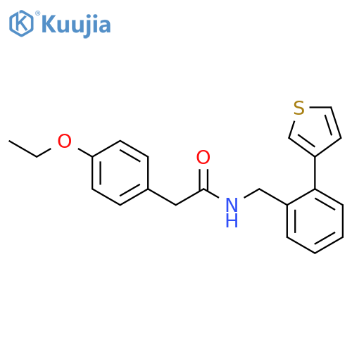 2-(4-ethoxyphenyl)-N-(2-(thiophen-3-yl)benzyl)acetamide structure