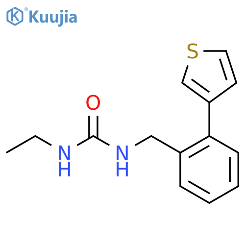 1-Ethyl-3-(2-(thiophen-3-yl)benzyl)urea structure