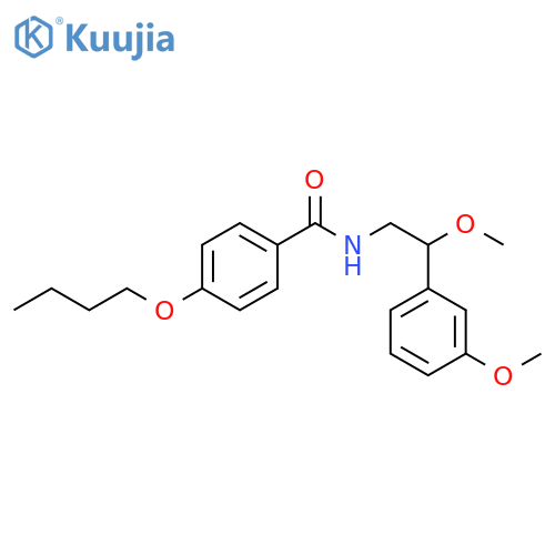 Benzamide, 4-butoxy-N-[2-methoxy-2-(3-methoxyphenyl)ethyl]- structure