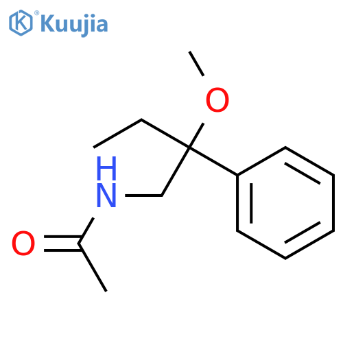 N-(2-methoxy-2-phenylbutyl)acetamide structure