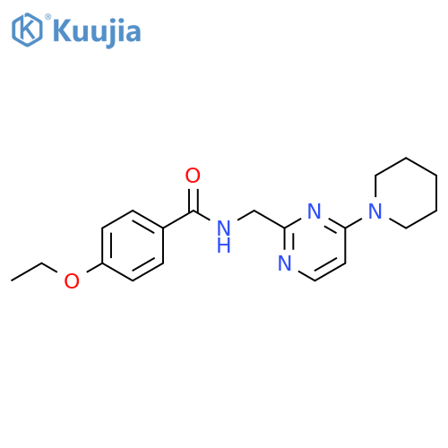 4-ethoxy-N-{[4-(piperidin-1-yl)pyrimidin-2-yl]methyl}benzamide structure