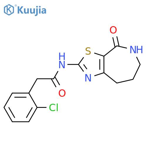 Benzeneacetamide, 2-chloro-N-(5,6,7,8-tetrahydro-4-oxo-4H-thiazolo[5,4-c]azepin-2-yl)- structure