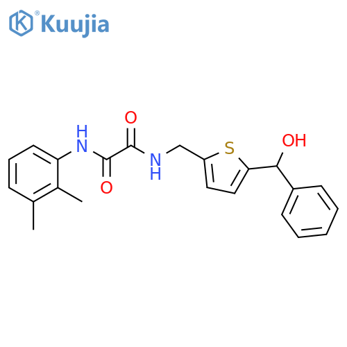 N'-(2,3-dimethylphenyl)-N-({5-[hydroxy(phenyl)methyl]thiophen-2-yl}methyl)ethanediamide structure