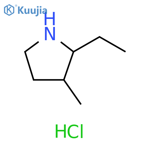 2-ethyl-3-methylpyrrolidine hydrochloride structure