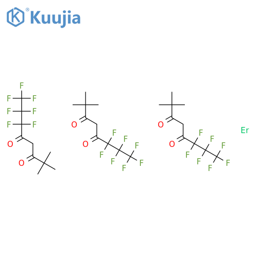 Erbium III 6,6,7,7,8,8,8-Heptafluoro-2,2-dimethyl-3,5-octanedionate structure