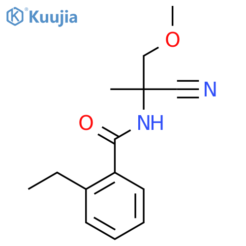 N-(1-cyano-2-methoxy-1-methylethyl)-2-ethylbenzamide structure