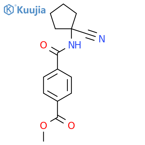 Methyl 4-[(1-cyanocyclopentyl)carbamoyl]benzoate structure