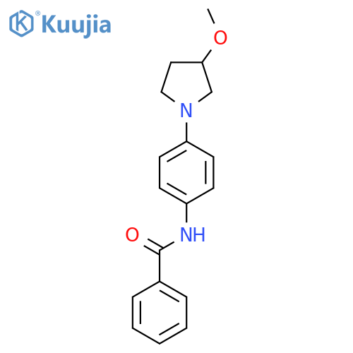 N-4-(3-methoxypyrrolidin-1-yl)phenylbenzamide structure