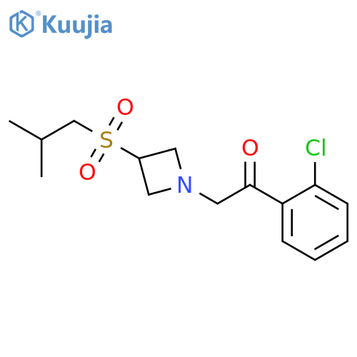2-(2-chlorophenyl)-1-[3-(2-methylpropanesulfonyl)azetidin-1-yl]ethan-1-one structure
