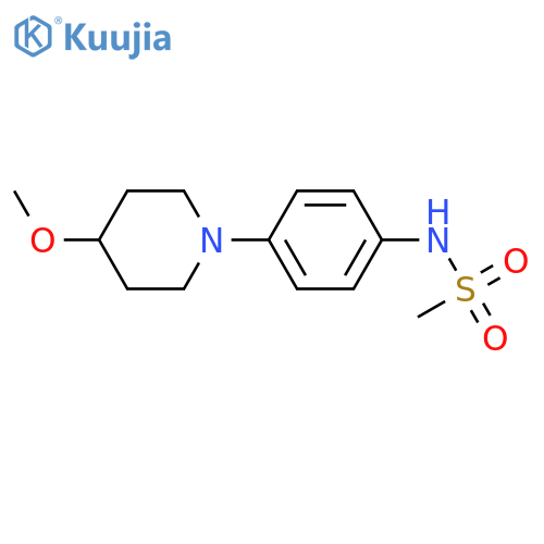 N-[4-(4-methoxypiperidin-1-yl)phenyl]methanesulfonamide structure