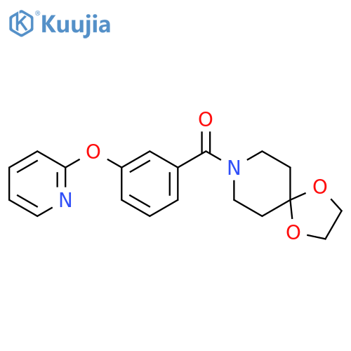 8-3-(pyridin-2-yloxy)benzoyl-1,4-dioxa-8-azaspiro4.5decane structure