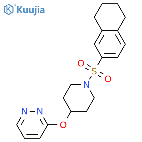 3-{[1-(5,6,7,8-tetrahydronaphthalene-2-sulfonyl)piperidin-4-yl]oxy}pyridazine structure