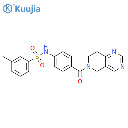 N-[4-[(7,8-Dihydropyrido[4,3-d]pyrimidin-6(5H)-yl)carbonyl]phenyl]-3-methylbenzenesulfonamide structure