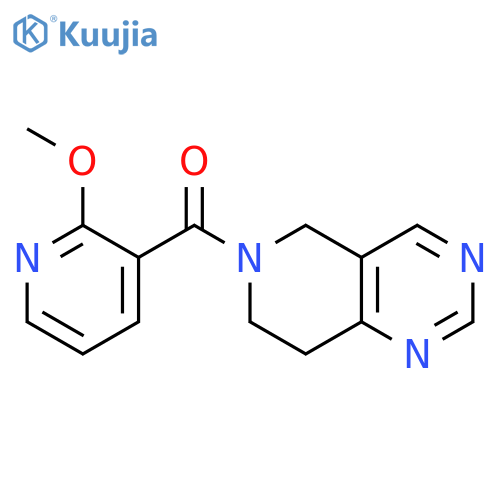 7,8-dihydro-5H-pyrido[4,3-d]pyrimidin-6-yl-(2-methoxypyridin-3-yl)methanone structure