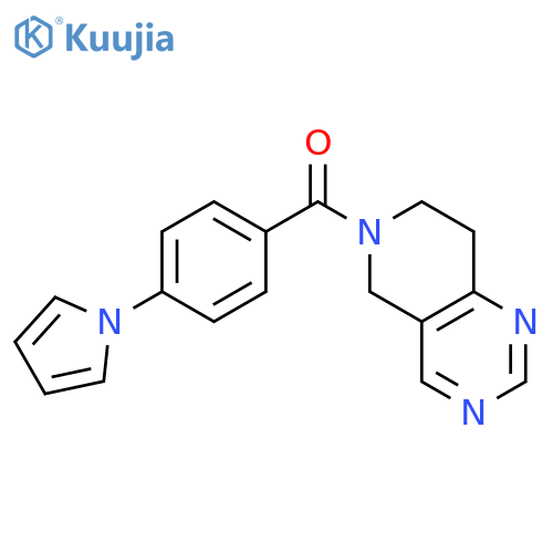 7,8-dihydro-5H-pyrido[4,3-d]pyrimidin-6-yl-(4-pyrrol-1-ylphenyl)methanone structure