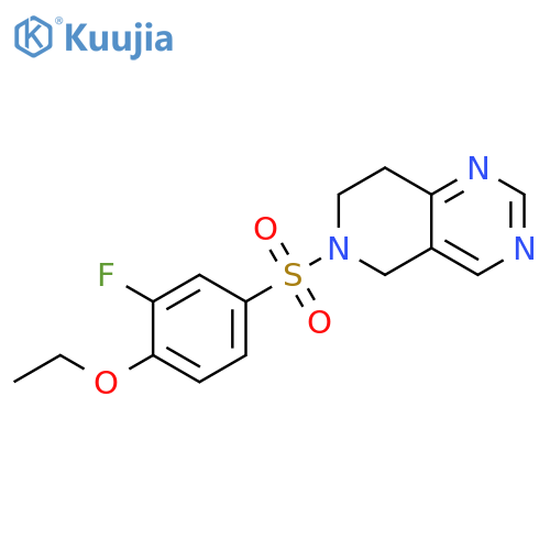 6-[(4-Ethoxy-3-fluorophenyl)sulfonyl]-5,6,7,8-tetrahydropyrido[4,3-d]pyrimidine structure