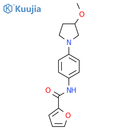 N-4-(3-methoxypyrrolidin-1-yl)phenylfuran-2-carboxamide structure