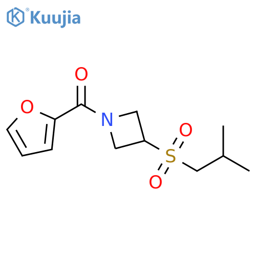 1-(furan-2-carbonyl)-3-(2-methylpropanesulfonyl)azetidine structure