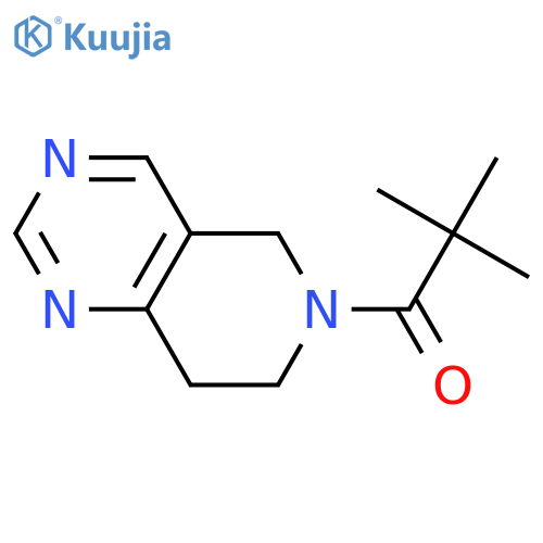 1-(7,8-dihydro-5H-pyrido[4,3-d]pyrimidin-6-yl)-2,2-dimethylpropan-1-one structure