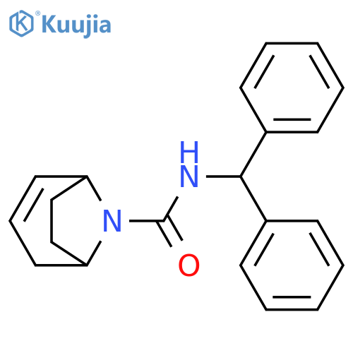 N-benzhydryl-8-azabicyclo[3.2.1]oct-3-ene-8-carboxamide structure
