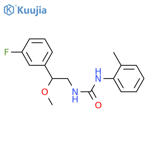 1-[2-(3-fluorophenyl)-2-methoxyethyl]-3-(2-methylphenyl)urea structure