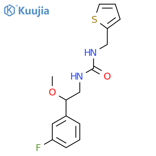 1-(2-(3-Fluorophenyl)-2-methoxyethyl)-3-(thiophen-2-ylmethyl)urea structure