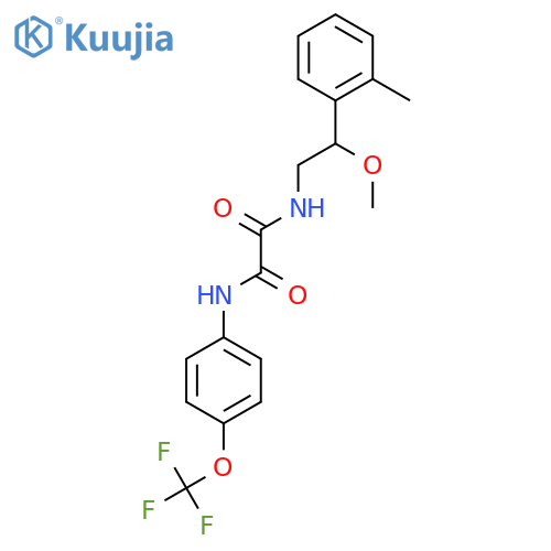 N1-(2-methoxy-2-(o-tolyl)ethyl)-N2-(4-(trifluoromethoxy)phenyl)oxalamide structure