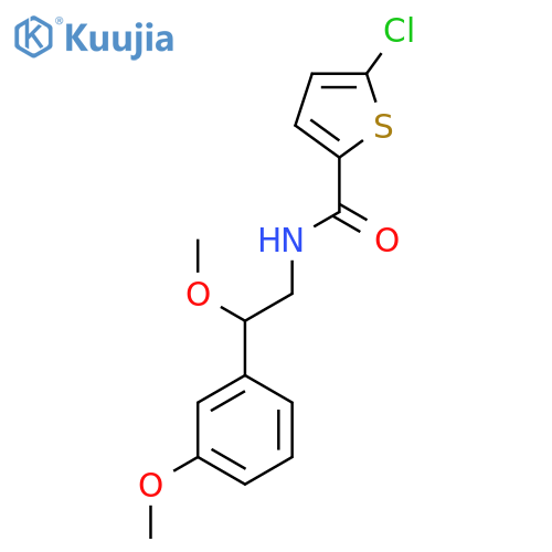 5-chloro-N-[2-methoxy-2-(3-methoxyphenyl)ethyl]thiophene-2-carboxamide structure