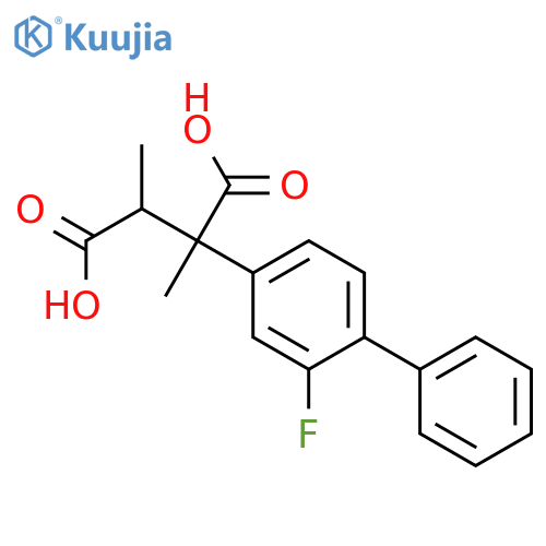 2-(2-Fluoro1,1'-biphenyl-4-yl)-2,3-dimethylbutanedioic Acid structure