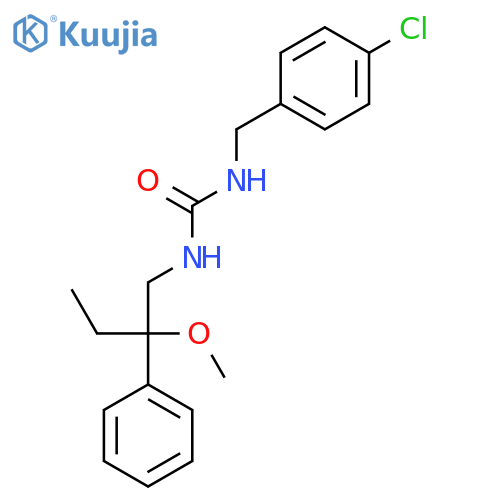 1-(4-Chlorobenzyl)-3-(2-methoxy-2-phenylbutyl)urea structure