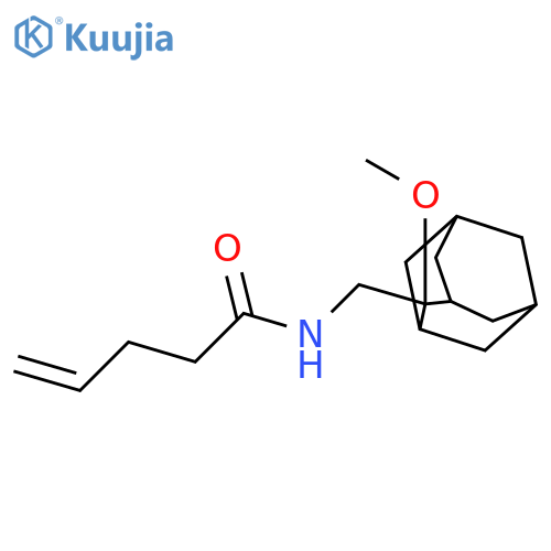 N-[(2-methoxy-2-adamantyl)methyl]pent-4-enamide structure