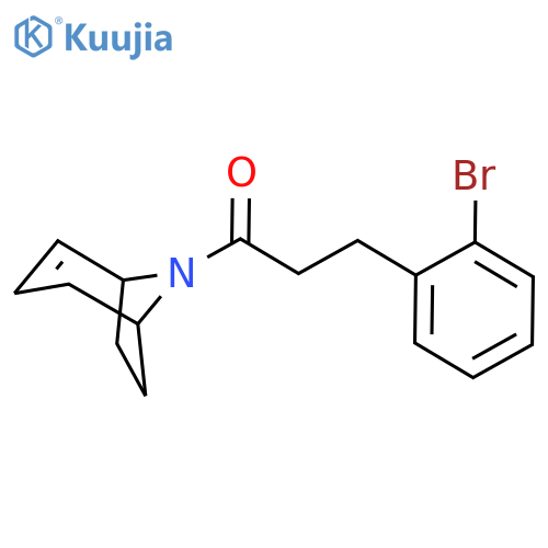 1-Propanone, 1-(8-azabicyclo[3.2.1]oct-2-en-8-yl)-3-(2-bromophenyl)- structure