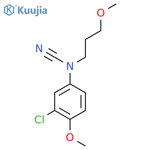 3-chloro-N-cyano-4-methoxy-N-(3-methoxypropyl)aniline structure