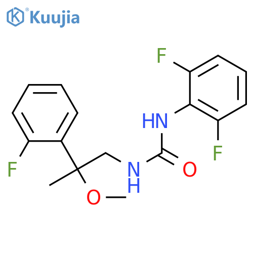 1-(2,6-difluorophenyl)-3-[2-(2-fluorophenyl)-2-methoxypropyl]urea structure