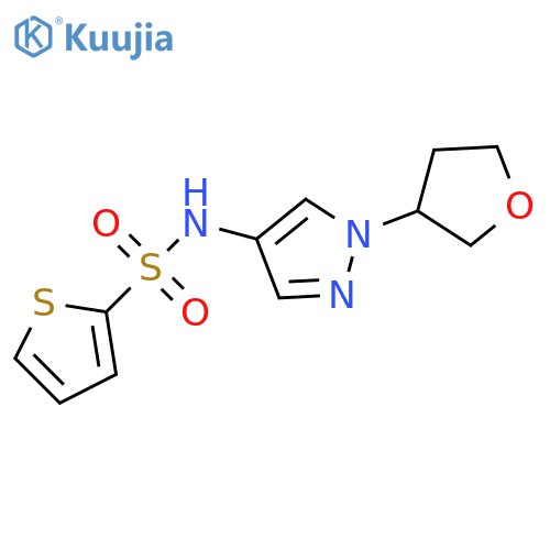 N-[1-(oxolan-3-yl)pyrazol-4-yl]thiophene-2-sulfonamide structure