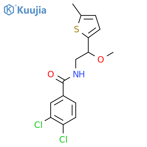 3,4-Dichloro-N-[2-methoxy-2-(5-methylthiophen-2-YL)ethyl]benzamide structure