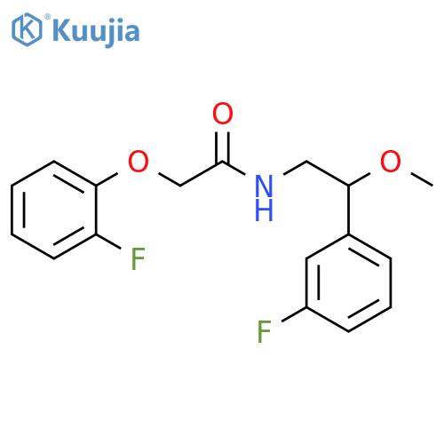 2-(2-Fluorophenoxy)-N-[2-(3-fluorophenyl)-2-methoxyethyl]acetamide structure