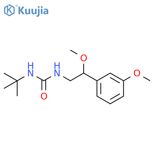 N-(1,1-Dimethylethyl)-N′-[2-methoxy-2-(3-methoxyphenyl)ethyl]urea structure