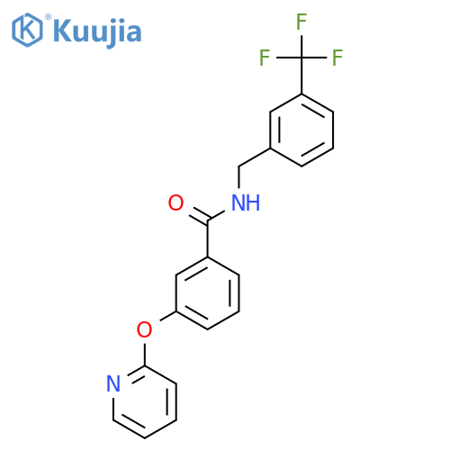 3-(pyridin-2-yloxy)-N-{3-(trifluoromethyl)phenylmethyl}benzamide structure