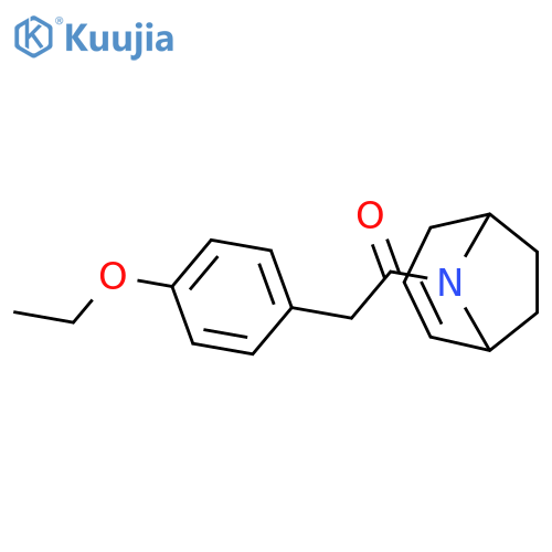 Ethanone, 1-(8-azabicyclo[3.2.1]oct-2-en-8-yl)-2-(4-ethoxyphenyl)- structure