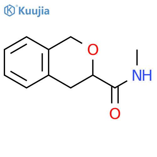 N-methyl-3,4-dihydro-1H-2-benzopyran-3-carboxamide structure