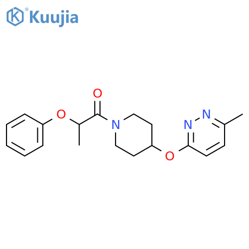 1-{4-[(6-methylpyridazin-3-yl)oxy]piperidin-1-yl}-2-phenoxypropan-1-one structure