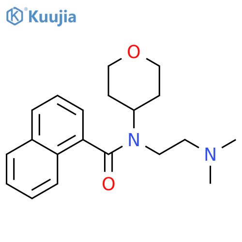 N-[2-(dimethylamino)ethyl]-N-(oxan-4-yl)naphthalene-1-carboxamide structure