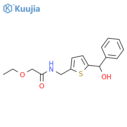 2-ethoxy-N-({5-[hydroxy(phenyl)methyl]thiophen-2-yl}methyl)acetamide structure
