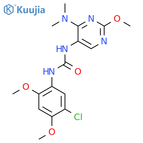 1-(5-chloro-2,4-dimethoxyphenyl)-3-4-(dimethylamino)-2-methoxypyrimidin-5-ylurea structure